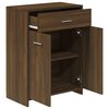 vidaXL Ντουλάπι Μπάνιου Καφέ Δρυς 60 x 33 x 80 εκ. Επεξεργασμένο Ξύλο
