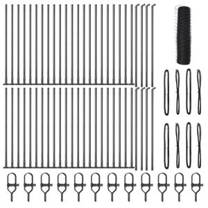 vidaXL &Sigma;&tau;ύ&lambda;&omicron;&sigmaf; &Pi;&epsilon;&rho;&iota;&phi;&rho;ά&xi;&epsilon;&omega;&nu; &Gamma;&kappa;&rho;&iota; 100 x 0,4 &mu; (50 &chi;&iota;&lambda; &pi;&lambda;έ&gamma;&mu;&alpha;)