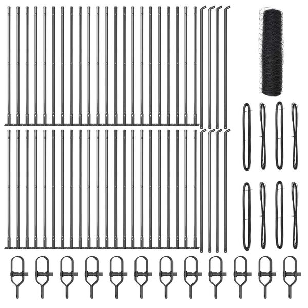 vidaXL &Sigma;&tau;ύ&lambda;&omicron;&sigmaf; &Pi;&epsilon;&rho;&iota;&phi;&rho;ά&xi;&epsilon;&omega;&nu; &Gamma;&kappa;&rho;&iota; 100 x 0,4 &mu; (50 &chi;&iota;&lambda; &pi;&lambda;έ&gamma;&mu;&alpha;)