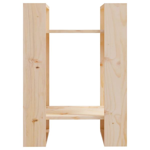 vidaXL Βιβλιοθήκη/Διαχωριστικό Χώρου 41x35x57 εκ. Μασίφ Ξύλο Πεύκου