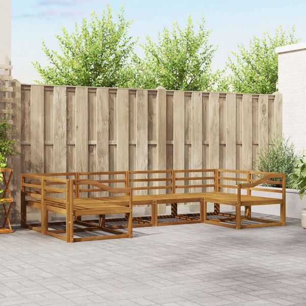 vidaXL &Sigma;&epsilon;&iota;&rho;ά &Kappa;&alpha;&nu;&alpha;&pi;έ &Epsilon;&xi;&omega;&tau;&epsilon;&rho;&iota;&kappa;&omicron;ύ 6 pcs &Phi;&upsilon;&sigma;&iota;&kappa;ό &Sigma;&tau;&epsilon;&rho;&epsilon;ό &Xi;ύ&lambda;&omicron; &Alpha;&kappa;&alpha;&kappa;ί&alpha;&sigmaf;