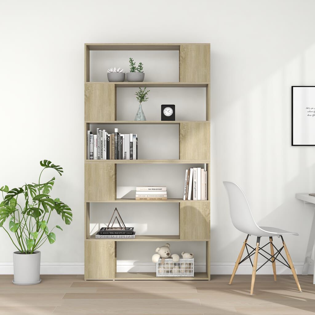 vidaXL Βιβλιοθήκη/Διαχωριστικό Χώρου Sonoma Δρυς 100 x 24 x 188 εκ.
