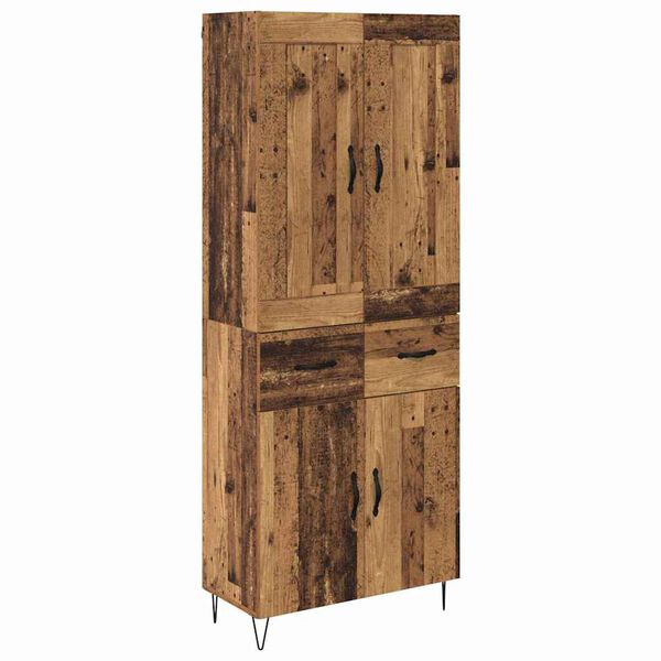 vidaXL Highboard &Pi;&alpha;&lambda;&iota;ό &Xi;ύ&lambda;&omicron; 69,5 x 34 x 180 &epsilon;&kappa;. &Epsilon;&pi;&epsilon;&xi;&epsilon;&rho;&gamma;&alpha;&sigma;&mu;έ&nu;&omicron; &xi;ύ&lambda;&omicron;