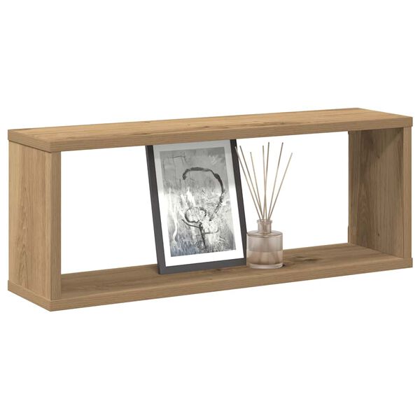 vidaXL Ράφια κύβων τοίχου 4 τεμάχια Artisan Oak Κατασκευασμένο ξύλο
