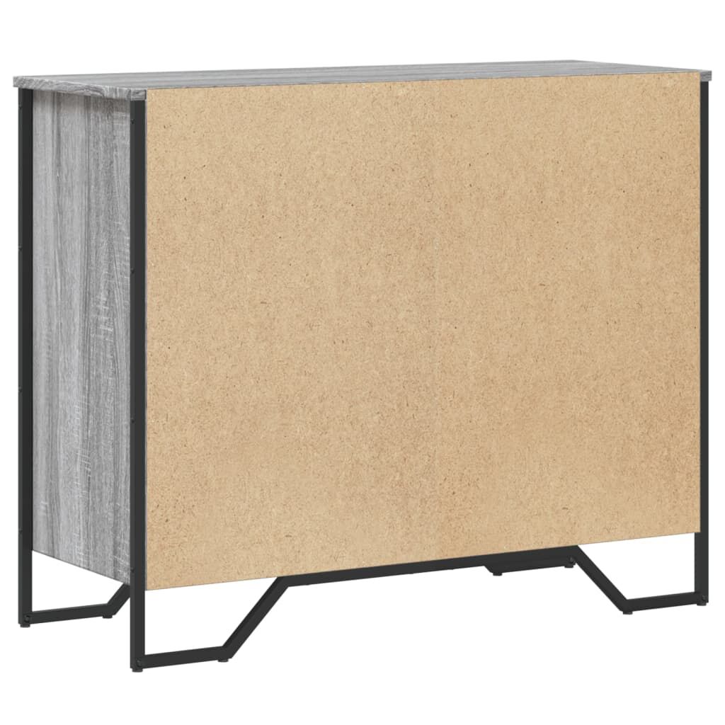 vidaXL Συρταριέρα Γκρι Sonoma 91x35,5x74,5 εκ. από Επεξεργ. Ξύλο