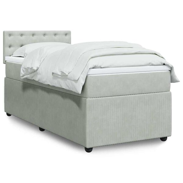 vidaXL &Kappa;&rho;&epsilon;&beta;ά&tau;&iota; Boxspring &mu;&epsilon; &Sigma;&tau;&rho;ώ&mu;&alpha; &Alpha;&nu;&omicron;&iota;&chi;&tau;ό &Gamma;&kappa;&rho;&iota; 80x200 &epsilon;&kappa;. &Beta;&epsilon;&lambda;&omicron;ύ&delta;&iota;&nu;&omicron;