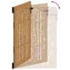 vidaXL Πόρτα Κήπου από Μπαμπού με Σχέδιο από Ατσάλι Corten 105 x 155 εκ.