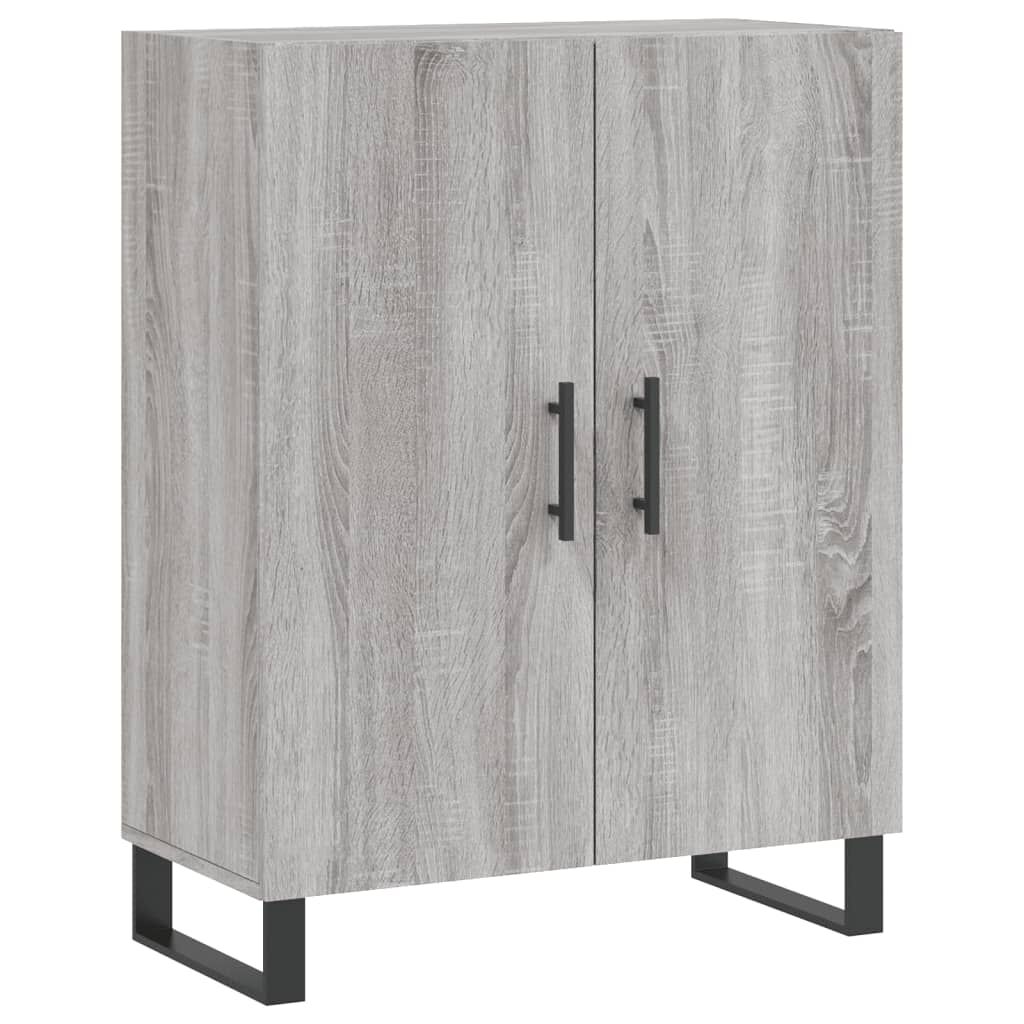 vidaXL Ντουλάπι Γκρι Sonoma 69,5 x 34 x 180 εκ. Επεξεργασμένο Ξύλο
