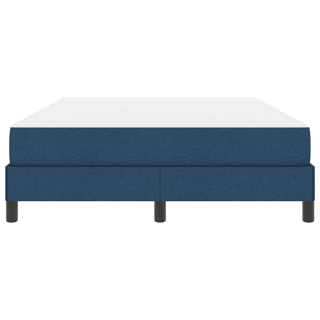 vidaXL Κρεβάτι με ελατήρια με στρώμα Μπλε 160 x 200 cm ύφασμα