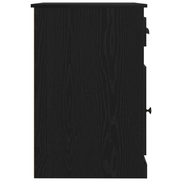 vidaXL Γραφείο Μαύρη δρυς 50 x 115 x 75 εκ. Επεξεργασμένο ξύλο