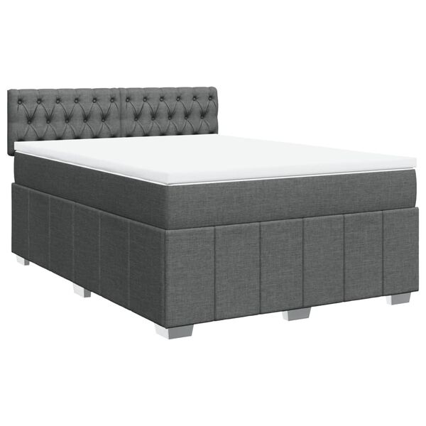 vidaXL &Kappa;&rho;&epsilon;&beta;ά&tau;&iota; Boxspring &mu;&epsilon; &Sigma;&tau;&rho;ώ&mu;&alpha; &Sigma;&kappa;&omicron;ύ&rho;&omicron; &Gamma;&kappa;&rho;&iota; 160x200 &epsilon;&kappa; &Upsilon;&phi;&alpha;&sigma;&mu;ά&tau;&iota;&nu;&omicron;