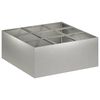 vidaXL &Gamma;&lambda;ά&sigma;&tau;&rho;&alpha; &Kappa;ή&pi;&omicron;&upsilon; &Alpha;&sigma;&eta;&mu;ί 100 x 100 x 30 cm &Alpha;&nu;&omicron;&xi;&epsilon;ί&delta;&omega;&tau;&omicron; &Alpha;&tau;&sigma;ά&lambda;&iota;