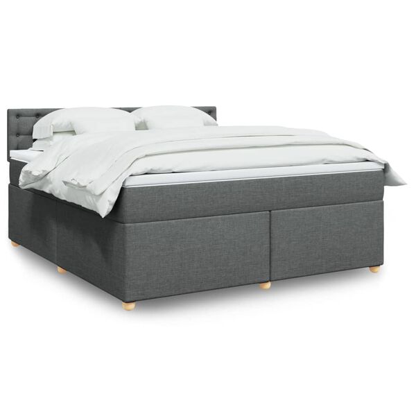 vidaXL &Kappa;&rho;&epsilon;&beta;ά&tau;&iota; Boxspring &mu;&epsilon; &Sigma;&tau;&rho;ώ&mu;&alpha; &Sigma;&kappa;&omicron;ύ&rho;&omicron; &Gamma;&kappa;&rho;&iota; 180x200 &epsilon;&kappa; &Upsilon;&phi;&alpha;&sigma;&mu;ά&tau;&iota;&nu;
