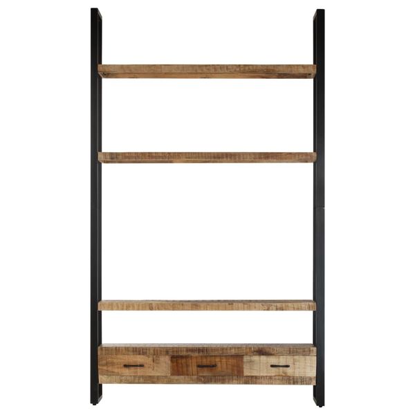 vidaXL Ραφιέρα 118 x 30 x 200 εκ. από Μασίφ Ακατέργαστο Ξύλο Μάνγκο