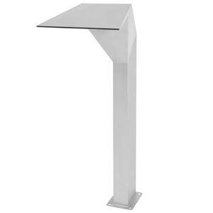 vidaXL Σιντριβάνι Πισίνας Ασημί 50 x 30 x 90 εκ. από Ανοξείδωτο Ατσάλι