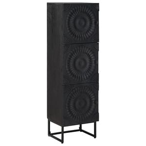vidaXL Highboard &Mu;&alpha;ύ&rho;&omicron; 35 x 30 x 120 cm