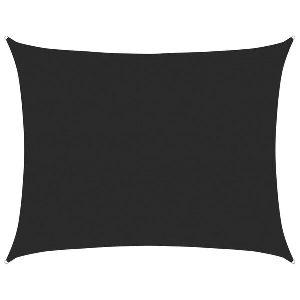 vidaXL Πανί Σκίασης Ορθογώνιο Μαύρο 6x8 μ. HDPE 160 γρ./μ²