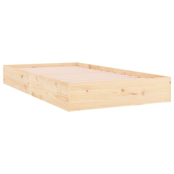 vidaXL Πλαίσιο Κρεβατιού 90 x 200 εκ. από Μασίφ Ξύλο