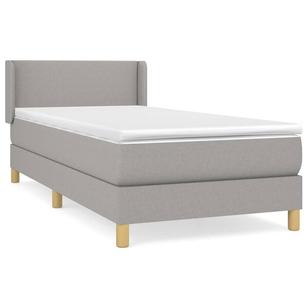 vidaXL &Kappa;&rho;&epsilon;&beta;ά&tau;&iota; Boxspring &mu;&epsilon; &Sigma;&tau;&rho;ώ&mu;&alpha; &Alpha;&nu;&omicron;&iota;&chi;&tau;ό &Gamma;&kappa;&rho;&iota; 90x190 &epsilon;&kappa;. &Upsilon;&phi;&alpha;&sigma;&mu;ά&tau;&iota;&nu;&omicron;