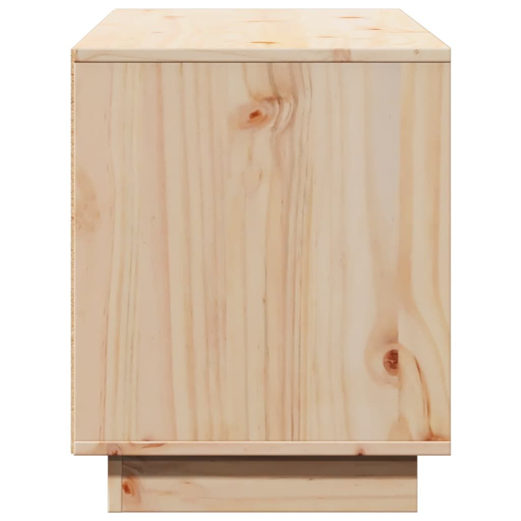 vidaXL Έπιπλο Τηλεόρασης 110,5 x 35 x 44 εκ. από Μασίφ Ξύλο Πεύκου