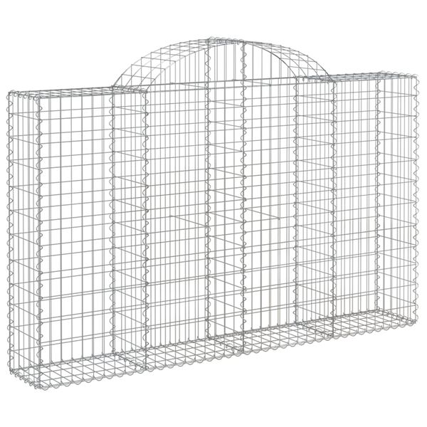 vidaXL Συρματοκιβώτια Τοξωτά 13 τεμ. 200x30x120/140 εκ. Γαλβαν. Ατσάλι