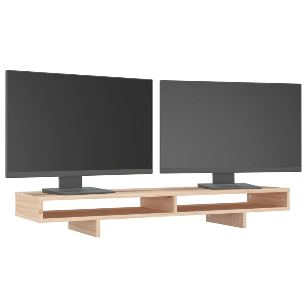vidaXL Βάση Οθόνης 100x27x14 εκ. από Μασίφ Ξύλο Πεύκου