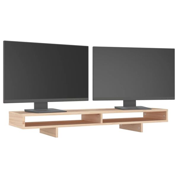 vidaXL Βάση Οθόνης 100x27x14 εκ. από Μασίφ Ξύλο Πεύκου
