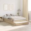 vidaXL Κρεβάτι με αποθηκευτικό χώρο Δρύς Sonoma 226.5 x 120 x 31.5 εκ.