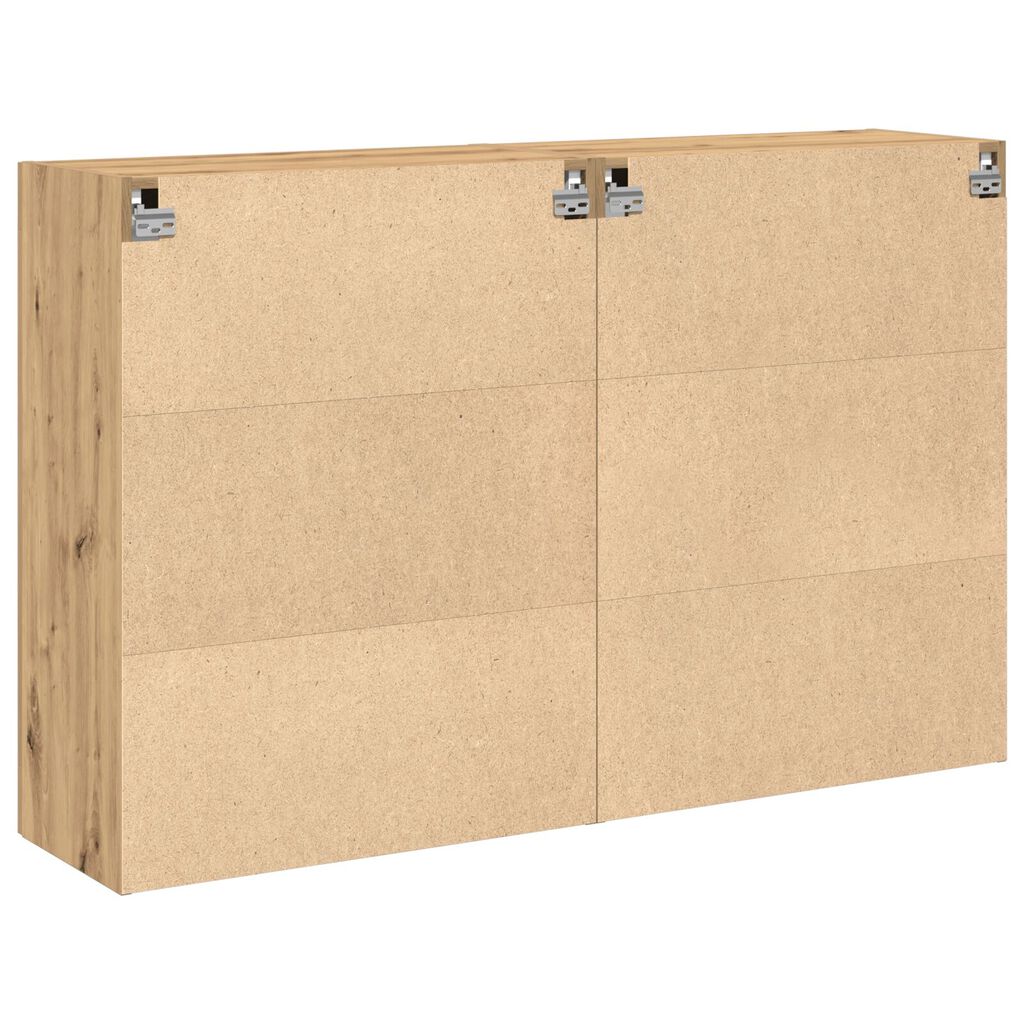 vidaXL Τοίχου Cabinets 2 τεμ Καρυδιά 69,5x34x90 εκ Κατασκευασμένο Ξύλο