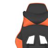 vidaXL Καρέκλα Gaming Μαύρο/Πορτοκαλί Συνθετικό Δέρμα