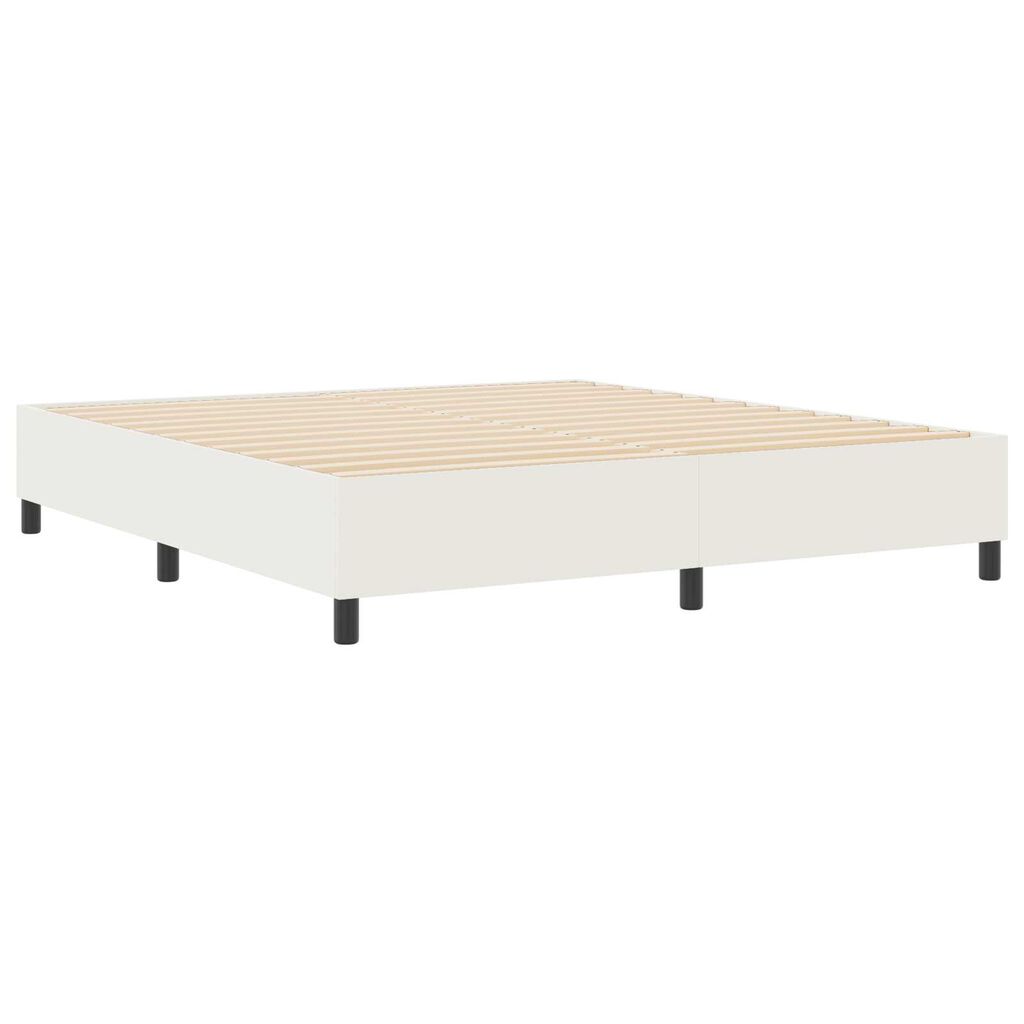 vidaXL Κρεβάτι με ελατήρια Κρεμ 180 x 200 cm Βελούδο