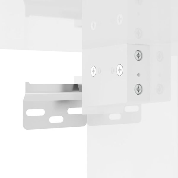 vidaXL Ντουλάπι Τοίχου Γυαλιστερό Λευκό 60x31x70 εκ Επεξεργασμένο Ξύλο