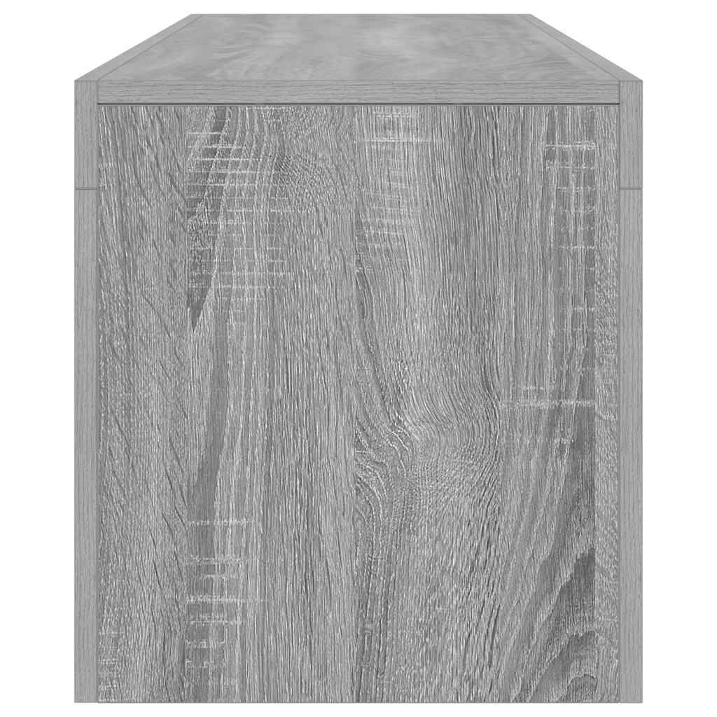 vidaXL Έπιπλο Τηλεόρασης με LED Γκρι Sonoma 140 x 36,5 x 40 εκ.