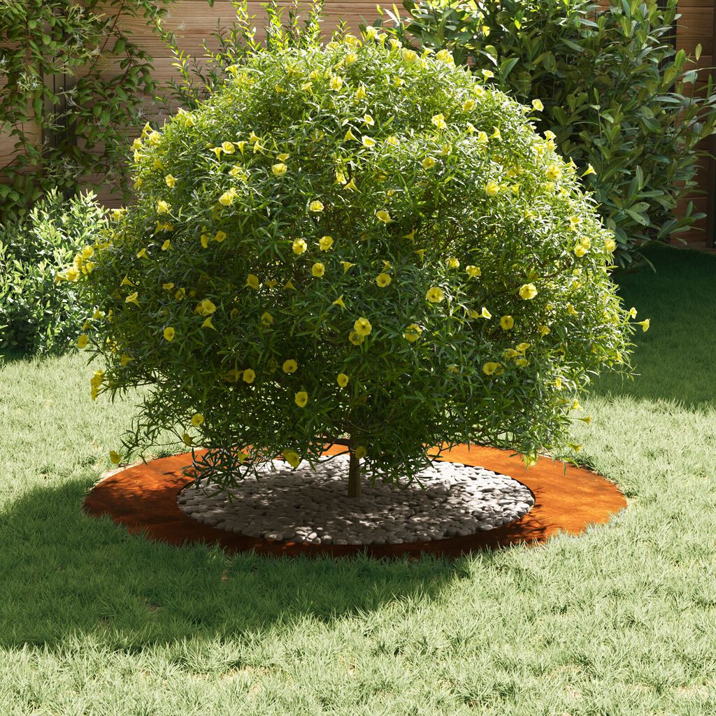 vidaXL Γλάστρα Corten Steel Corten Steel Μεγάλη Διακοσμητικά Ένθετα