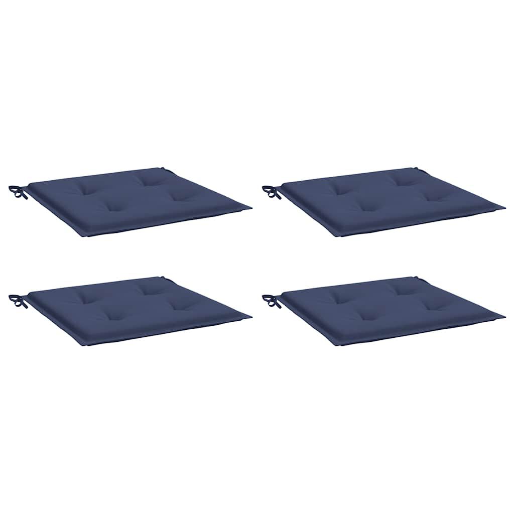 vidaXL Μαξιλάρια Παλέτας 4 τεμ. Ναυτικό Μπλε 40x40x4 εκ. Ύφασμα Oxford