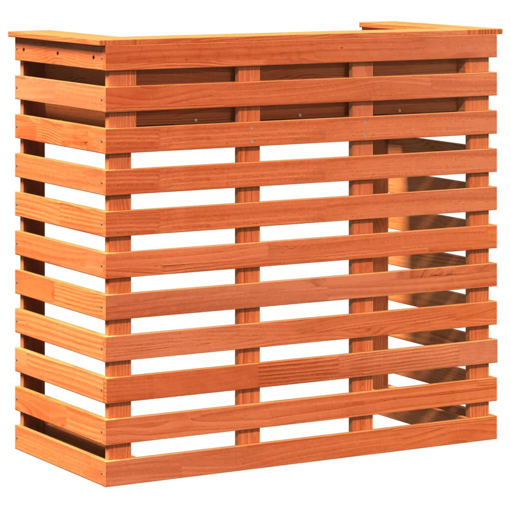 vidaXL Τραπέζι Μπαρ Εξ. Χώρου Καφέ Κεριού 113,5x50x103 εκ. Μασίφ Πεύκο