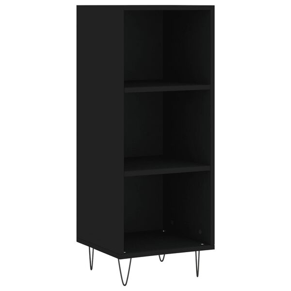 vidaXL Ντουλάπι Μαύρο 34,5x32,5x90 εκ. Επεξεργασμένο Ξύλο