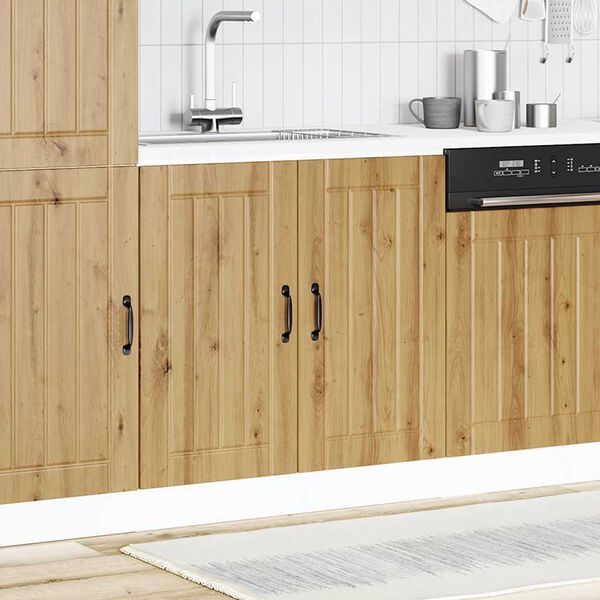 vidaXL Ντουλάπι βάσης νεροχύτη "Lucca" Artisan Oak Engineered Wood