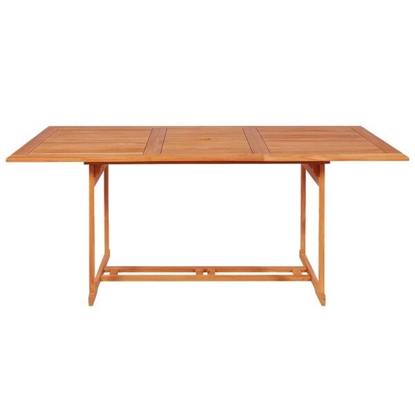 vidaXL &Sigma;&epsilon;&tau; &Tau;&rho;&alpha;&pi;&epsilon;&zeta;&alpha;&rho;ί&alpha;&sigmaf; &Kappa;ή&pi;&omicron;&upsilon; 7 &Tau;&epsilon;&mu;. &alpha;&pi;ό &Mu;&alpha;&sigma;ί&phi; &Xi;ύ&lambda;&omicron; Teak &mu;&epsilon; &Mu;&alpha;&xi;&iota;&lambda;ά&rho;&iota;&alpha;