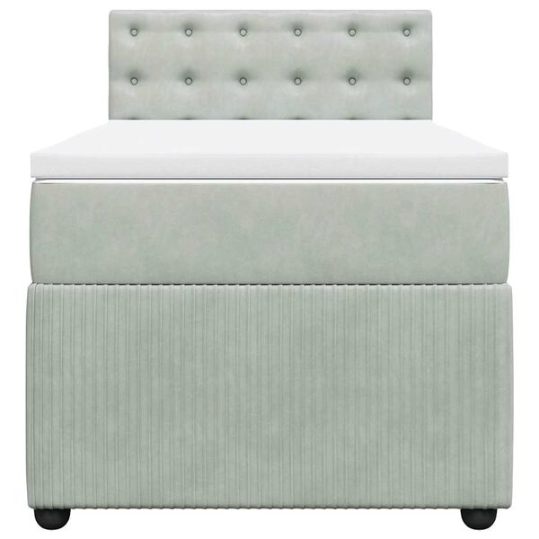 vidaXL &Kappa;&rho;&epsilon;&beta;ά&tau;&iota; Boxspring &mu;&epsilon; &Sigma;&tau;&rho;ώ&mu;&alpha; &Alpha;&nu;&omicron;&iota;&chi;&tau;ό &Gamma;&kappa;&rho;&iota; 100x200 &epsilon;&kappa;. &Beta;&epsilon;&lambda;&omicron;ύ&delta;&iota;&nu;&omicron;