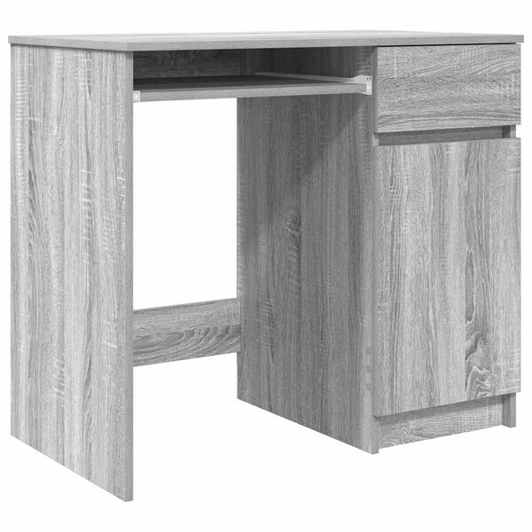 vidaXL Γραφείο Γκρι Sonoma 86x49x76 εκ. από Επεξεργασμένο Ξύλο