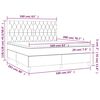 vidaXL &Kappa;&rho;&epsilon;&beta;ά&tau;&iota; Boxspring &mu;&epsilon; &Sigma;&tau;&rho;ώ&mu;&alpha; &Sigma;&kappa;&omicron;ύ&rho;&omicron; &Pi;&rho;ά&sigma;&iota;&nu;&omicron; 160x200&epsilon;&kappa;. &Beta;&epsilon;&lambda;&omicron;ύ&delta;&iota;&nu;&omicron;