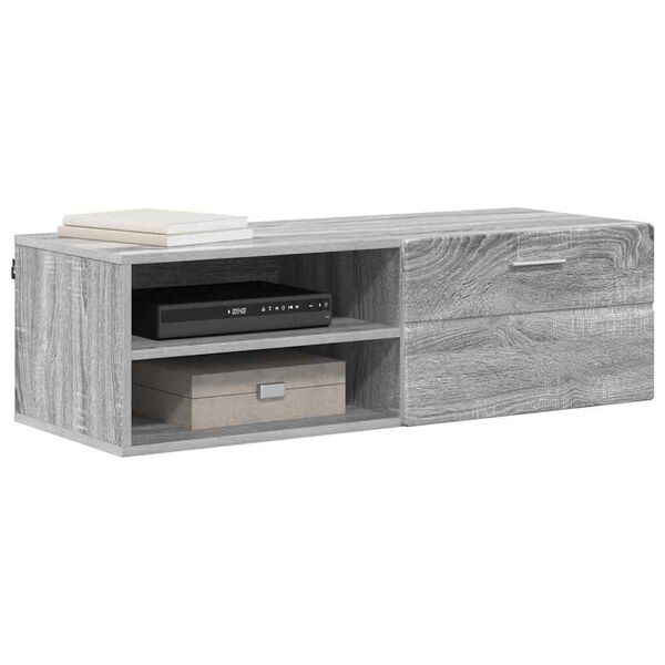 vidaXL Ντουλάπι TV Γκρι sonoma 100.5 x 39 x 30 εκ Επεξεργασμένο ξύλο