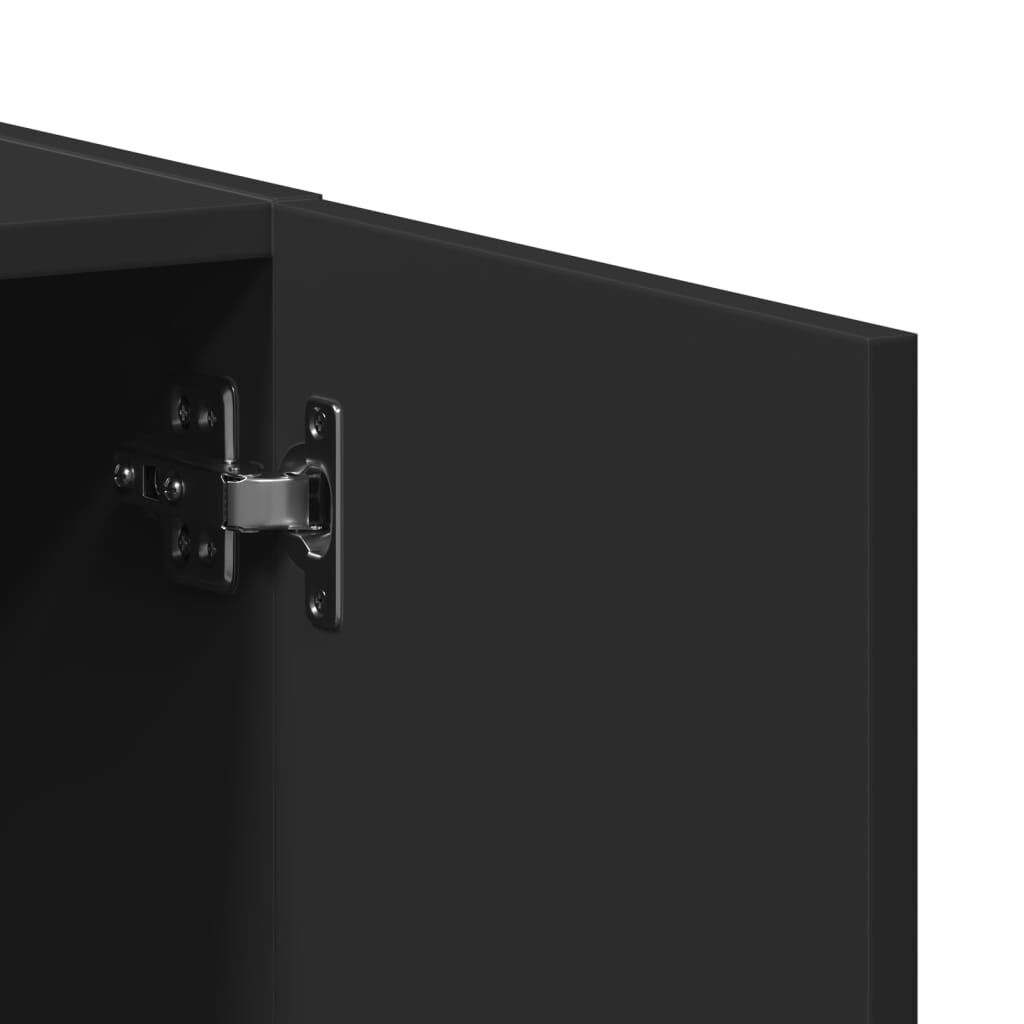 vidaXL Αρχειοθήκη Μαύρη 60 x 32 x 77,5 εκ. από Επεξεργασμένο Ξύλο