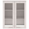vidaXL Πάνω Μέρος Ντουλαπιού HAMAR Λευκό 85x35x100 εκ. Μασίφ Πεύκο