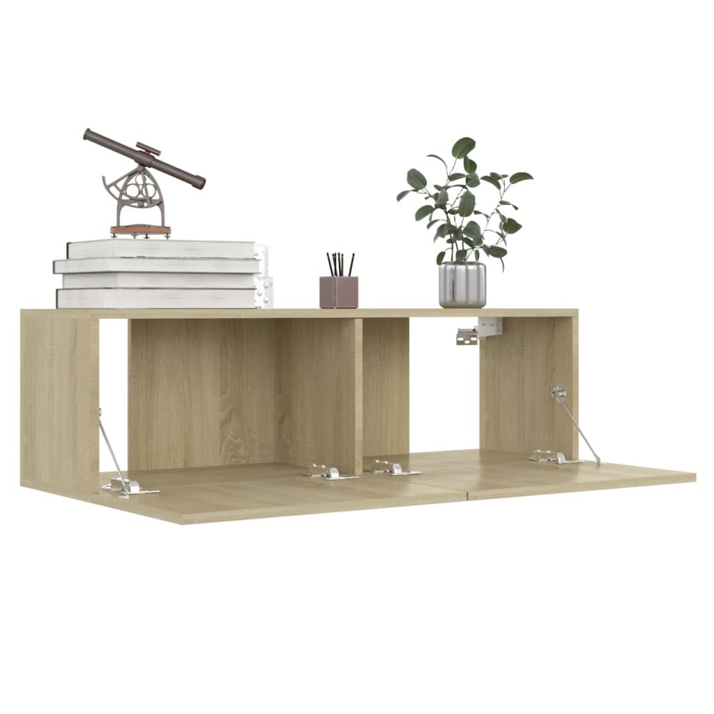 vidaXL Έπιπλα Τηλεόρασης 4 τεμ. Sonoma Δρυς 100x30x30 εκ. Επεξ. Ξύλο