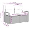 vidaXL Σετ Καναπέ Κήπου 6 pcs μπεζ και ανοιχτό γκρι