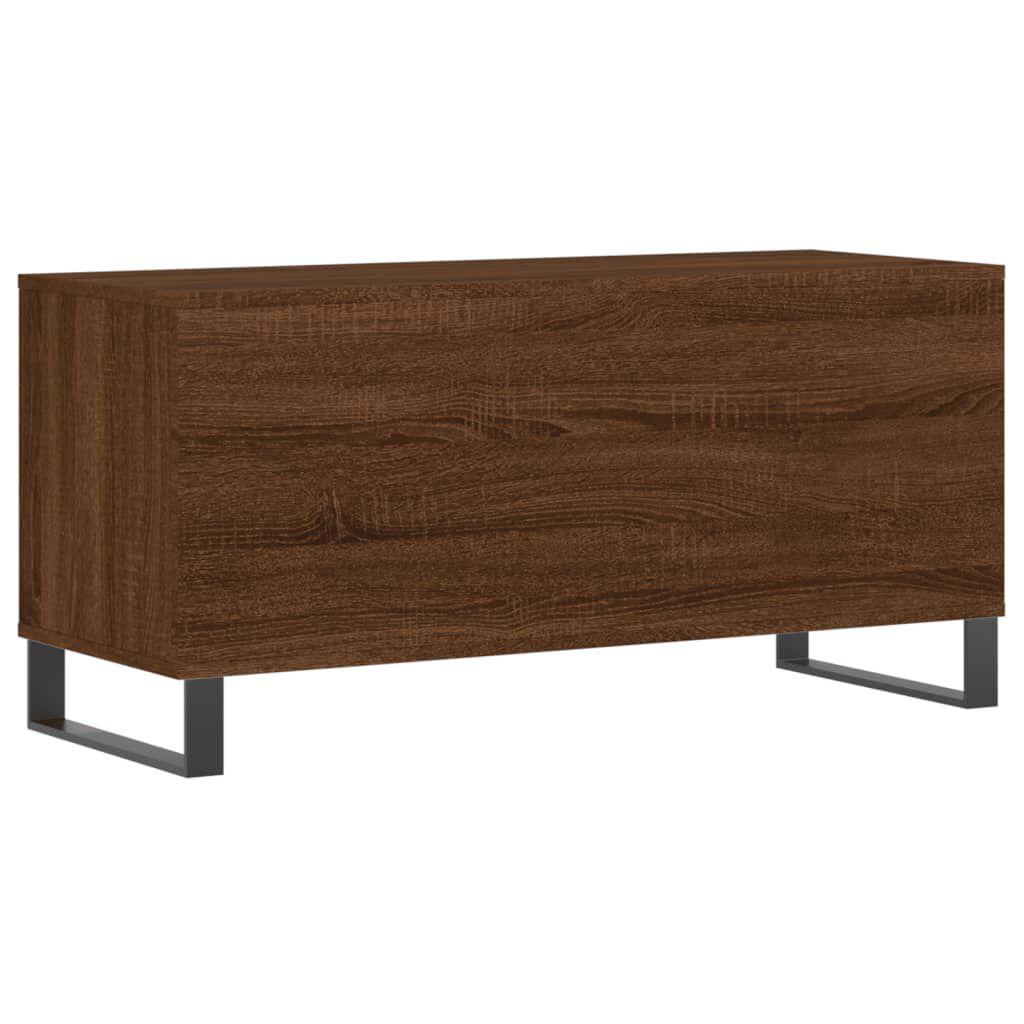 vidaXL Έπιπλο Δίσκων Καφέ Δρυς 100x38x48 εκ. από Επεξεργασμένο Ξύλο
