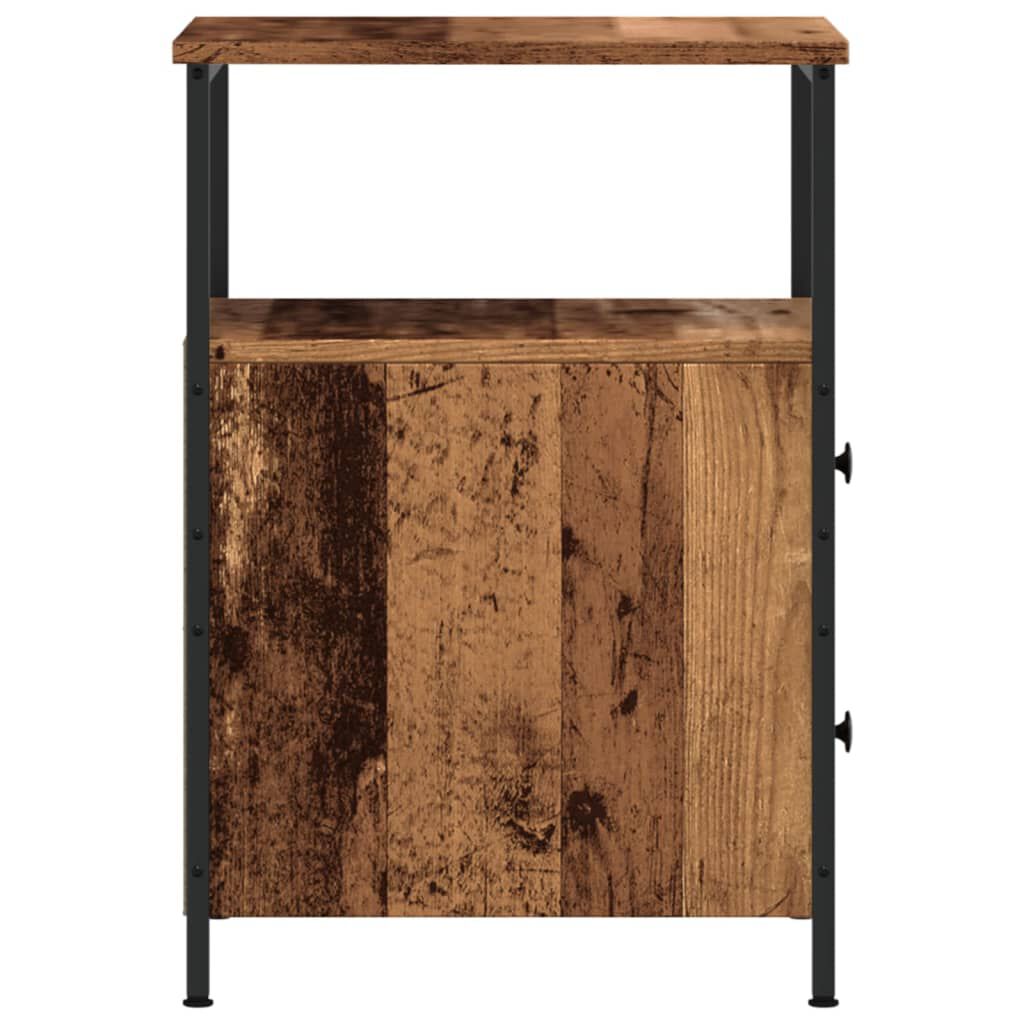 vidaXL Κομοδίνο παλιό ξύλο 34x35,5x50 cm Κατασκευασμένο ξύλο