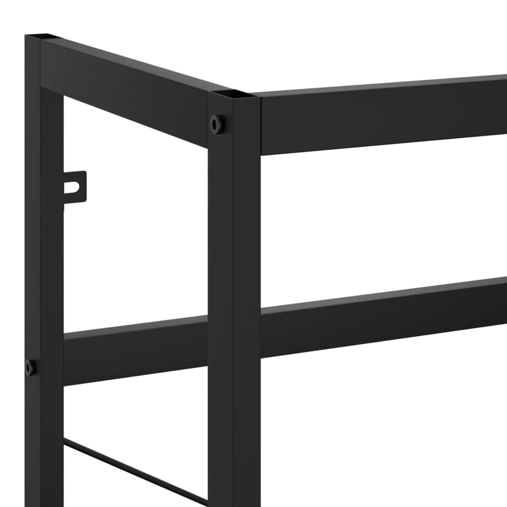 vidaXL Έπιπλο Μπάνιου Μαύρο 79 x 38 x 83 εκ. Σιδερένιο